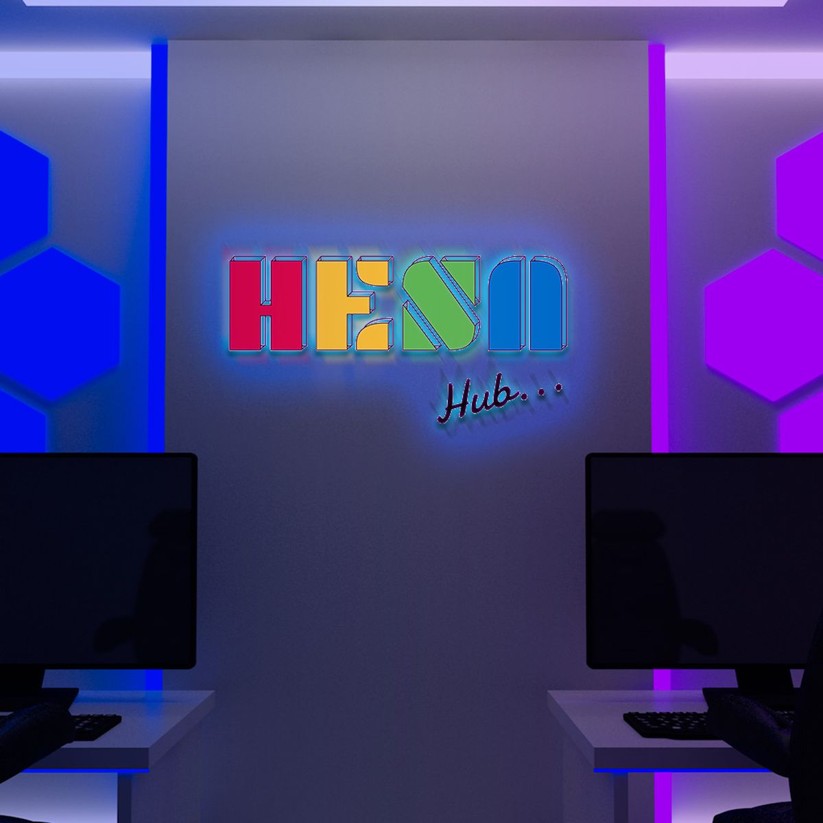 HesaHub Gaming Hub Brand Identity